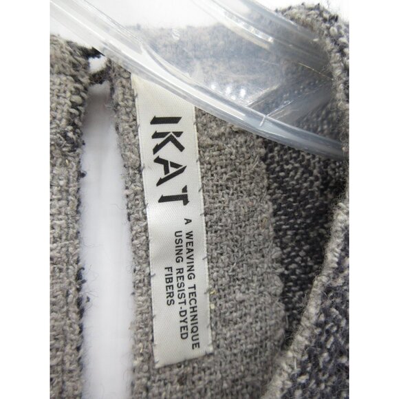 Ikat Sweater Medium Pullover Geometric Artsy Cutout Back Aztec * - Picture 10 of 11